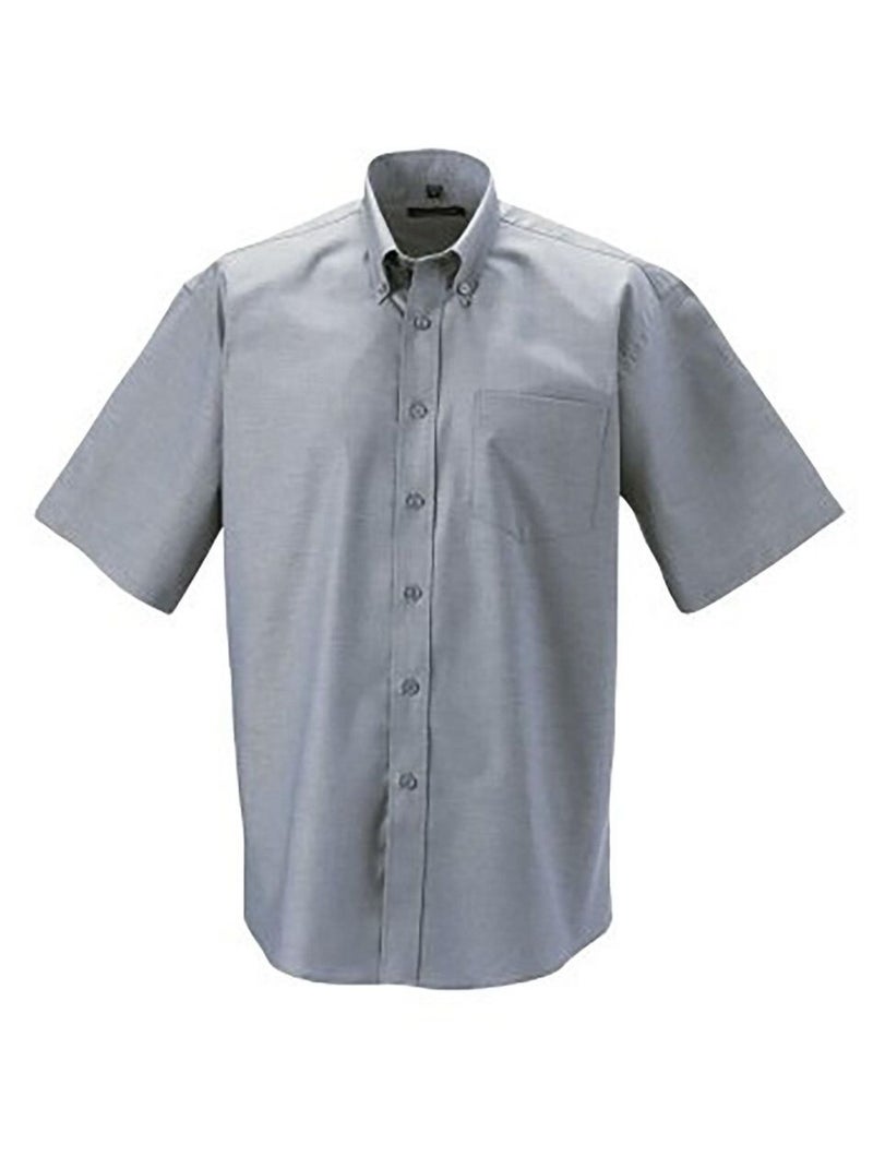Max Men Collection Chemise de designer à manches courtes et col Style décontracté Tailles jusqu'à 2XL 3XL, gris, 4XL
