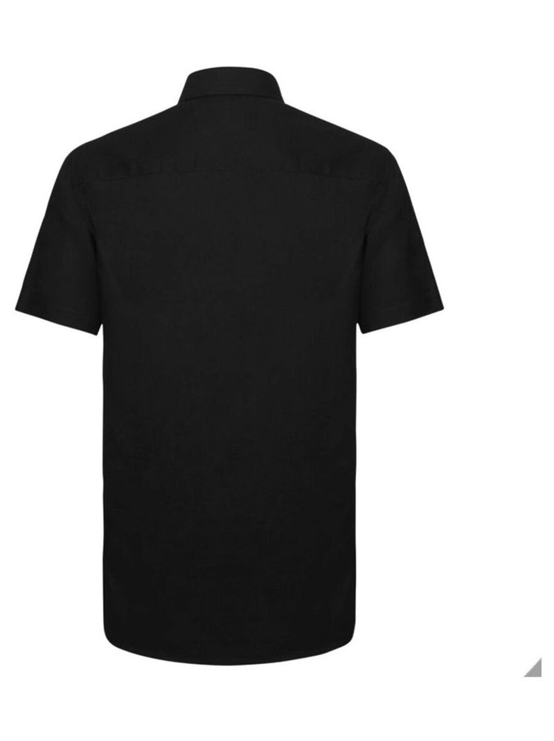 Russell - Chemise manches courtes Noir - Kiabi