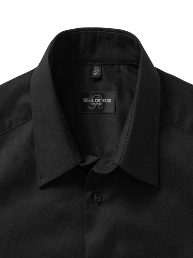 Russell - Chemise manches courtes Noir - Kiabi