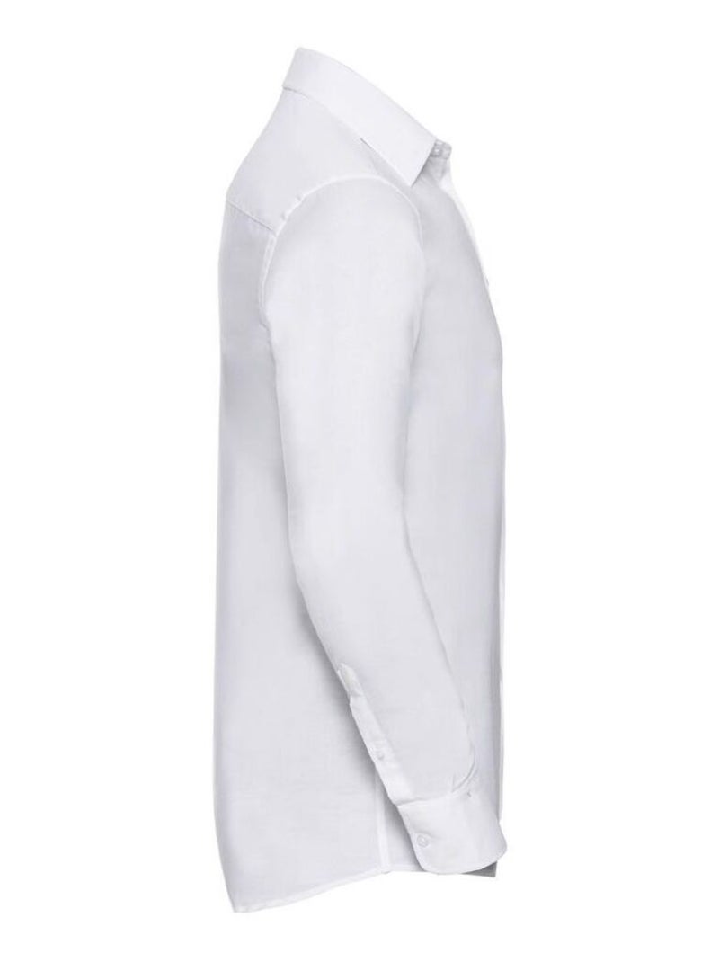Russell - Chemise manches longues Blanc - Kiabi