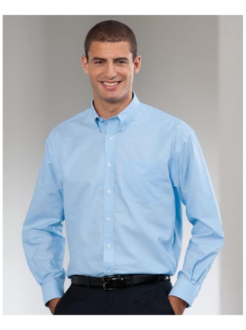 Russell - Chemise manches longues Bleu clair - Kiabi