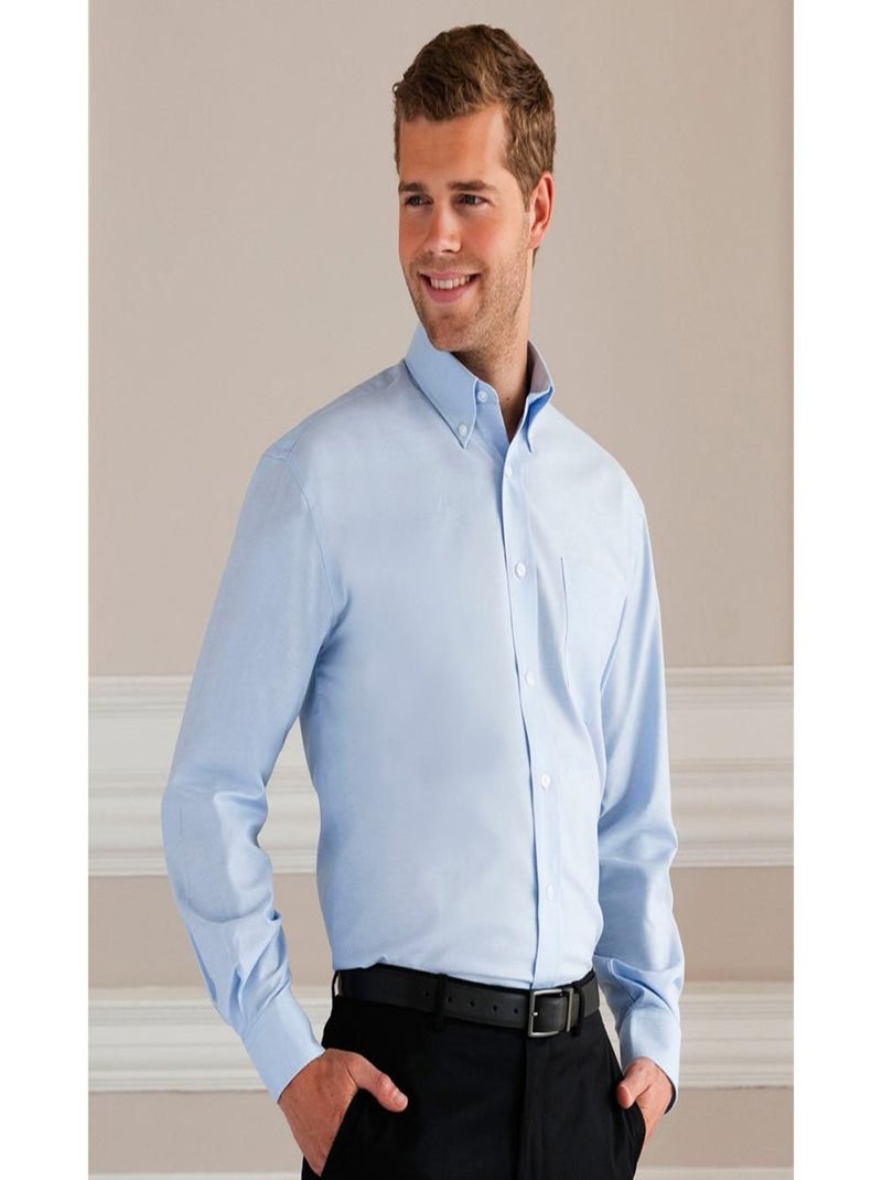 Russell - Chemise manches longues Bleu clair - Kiabi