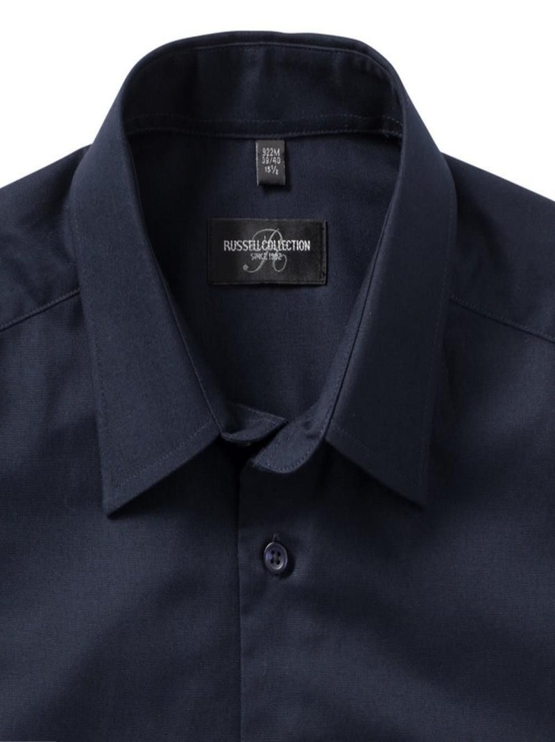 Russell - Chemise manches longues Bleu marine - Kiabi
