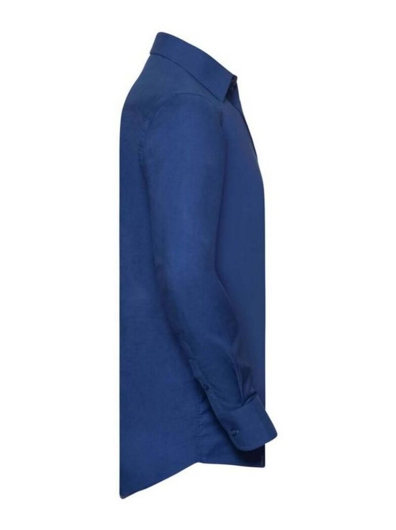 Russell - Chemise manches longues Bleu roi - Kiabi