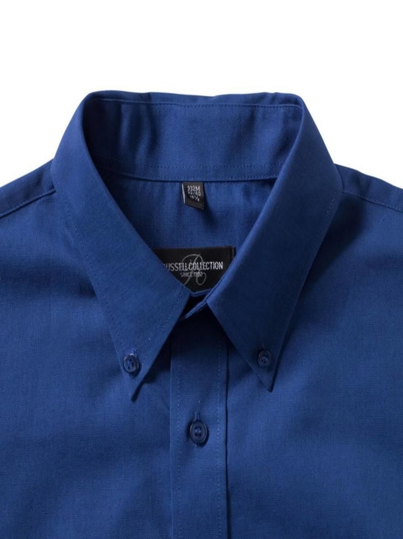 Russell - Chemise manches longues Bleu roi - Kiabi