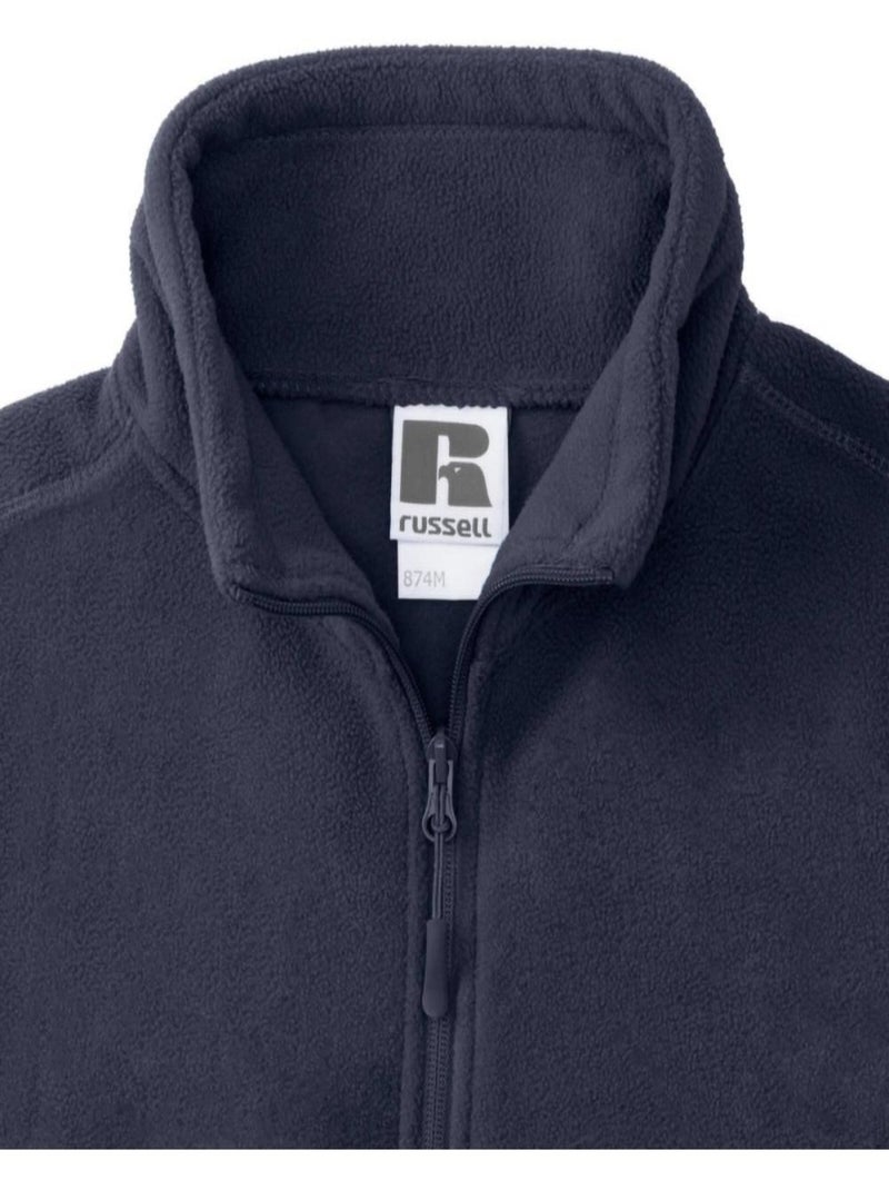 Russell - Polaire à fermeture zippée Bleu marine - Kiabi