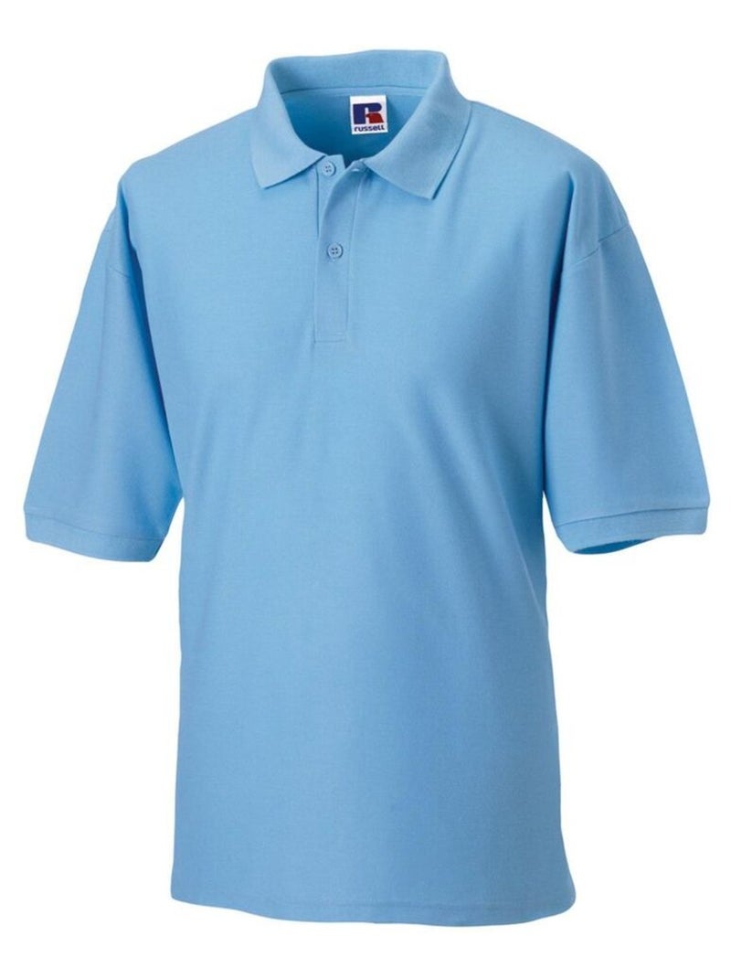 Russell - Polo à manches courtes Bleu ciel - Kiabi