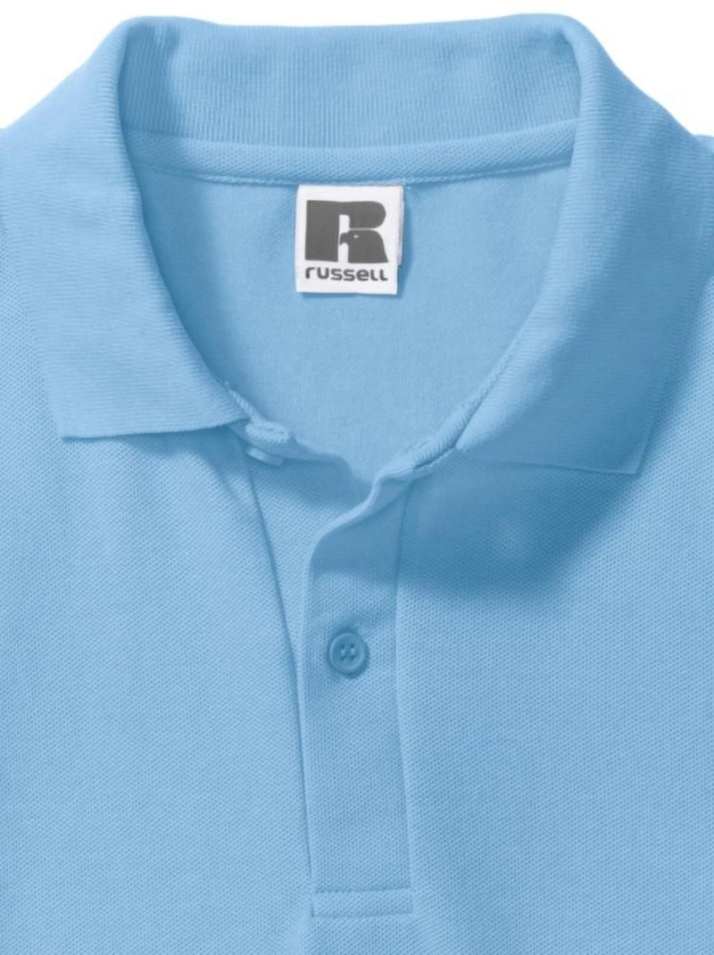 Russell - Polo à manches courtes Bleu ciel - Kiabi