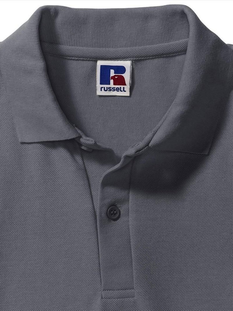 Russell - Polo à manches courtes gris anthracite - Kiabi