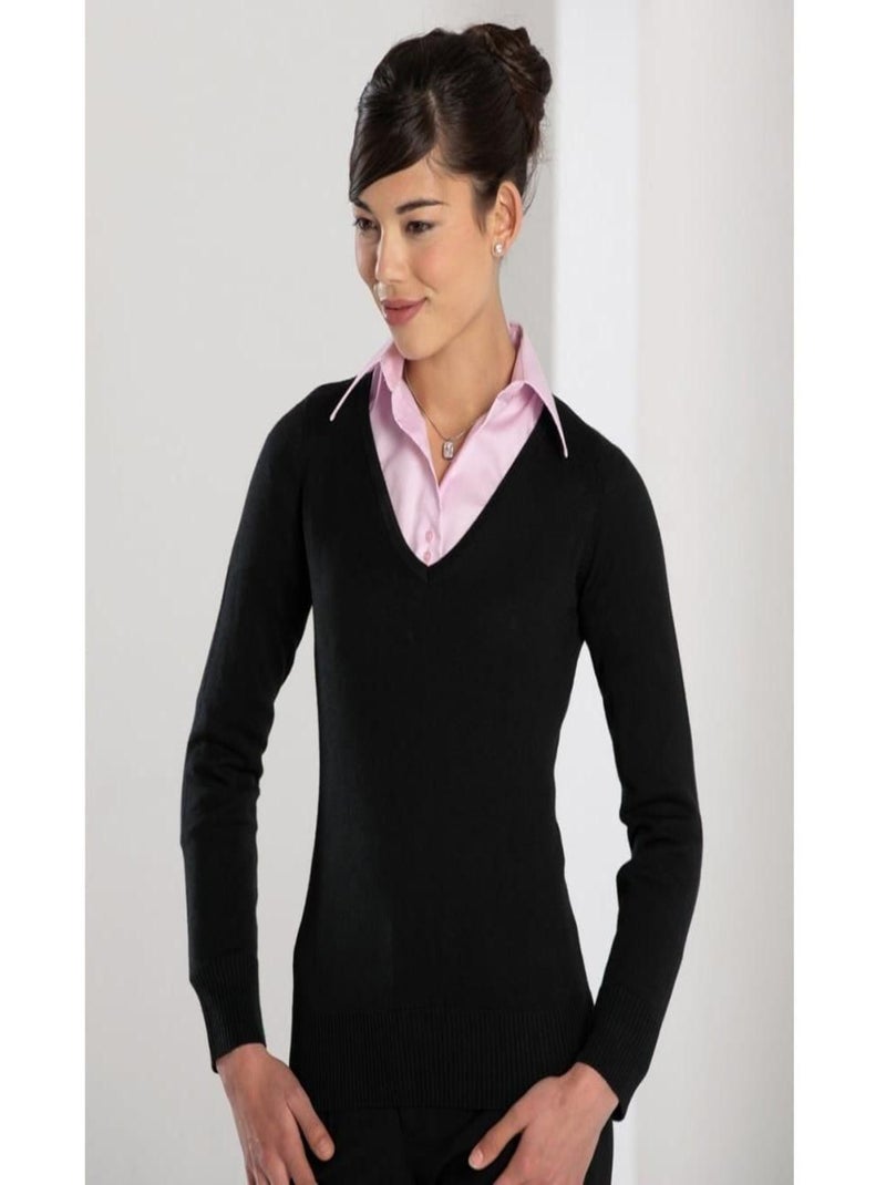 Russell - Pull col V COLLECTION Noir - Kiabi