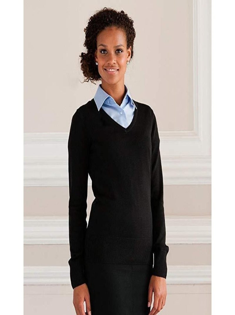 Russell - Pull col V COLLECTION Noir - Kiabi