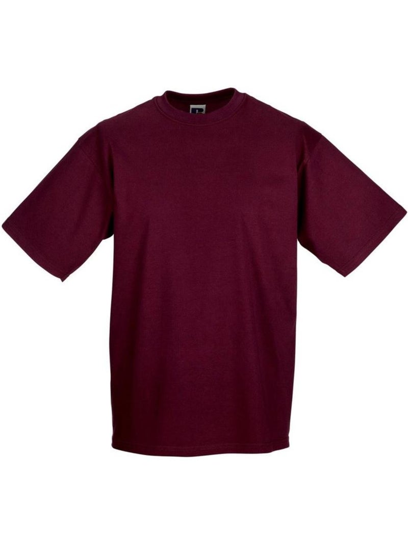 Russell - t-shirt à manches courtes - jerzees colours Bordeaux - Kiabi