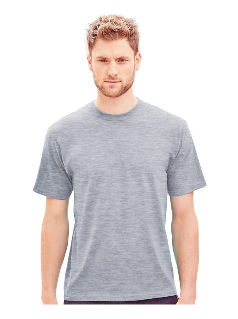 Russell - T-shirt à manches courtes Gris clair - Kiabi