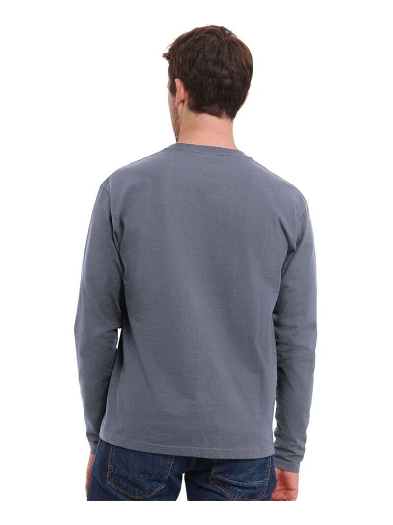 Russell - T-shirt manches longues AUTHENTIC Gris foncé - Kiabi