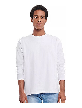 Russell - T-shirt manches longues motif/style uni CLASSIC