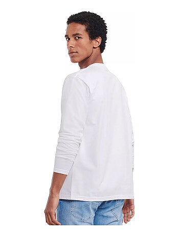 Russell - T-shirt manches longues motif/style uni CLASSIC