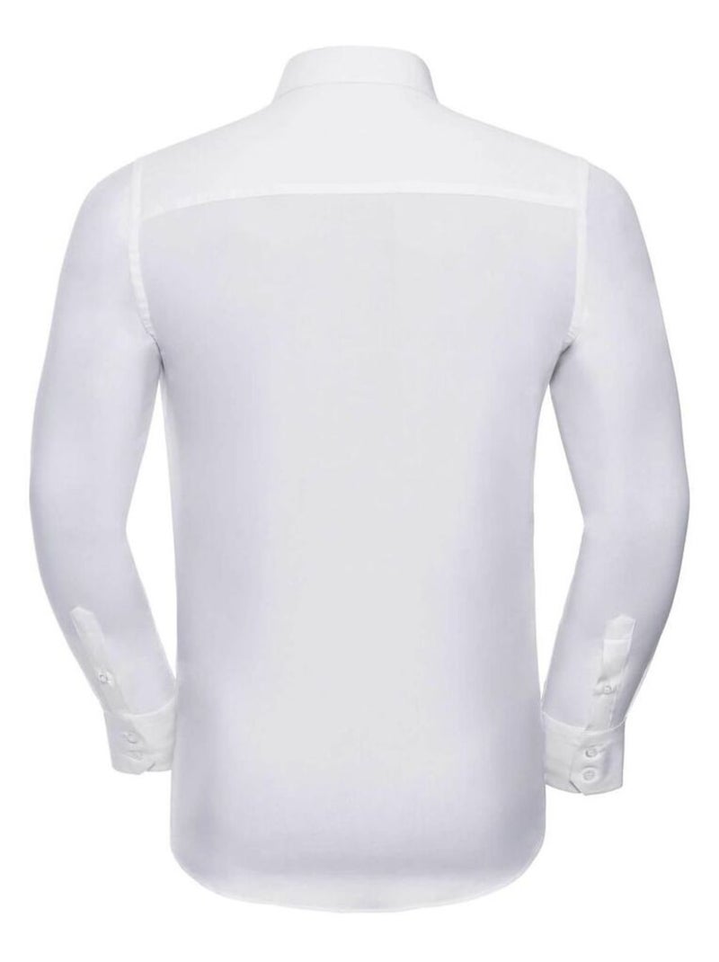 Russell Collection - Chemise à manches longues Blanc - Kiabi