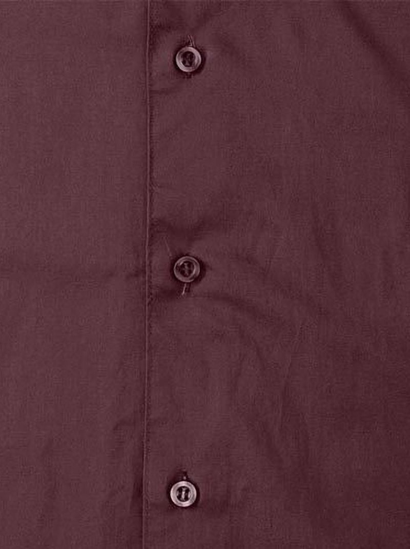 Russell Collection - Chemise à manches longues Bordeaux - Kiabi
