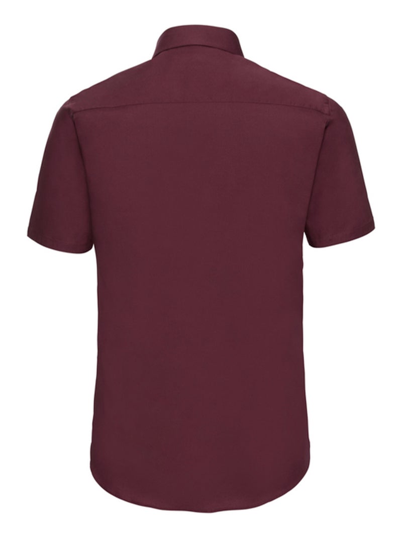 Russell Collection - Chemise manches courtes Marron tabac - Kiabi
