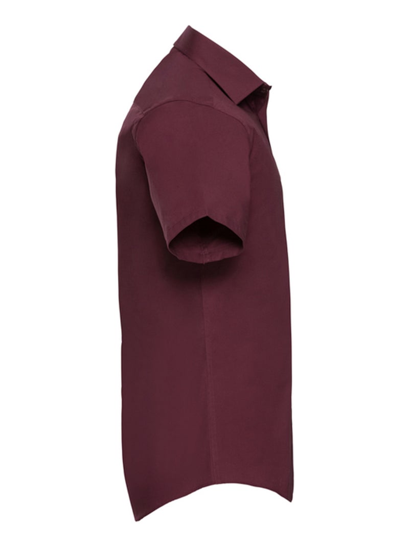 Russell Collection - Chemise manches courtes Marron tabac - Kiabi