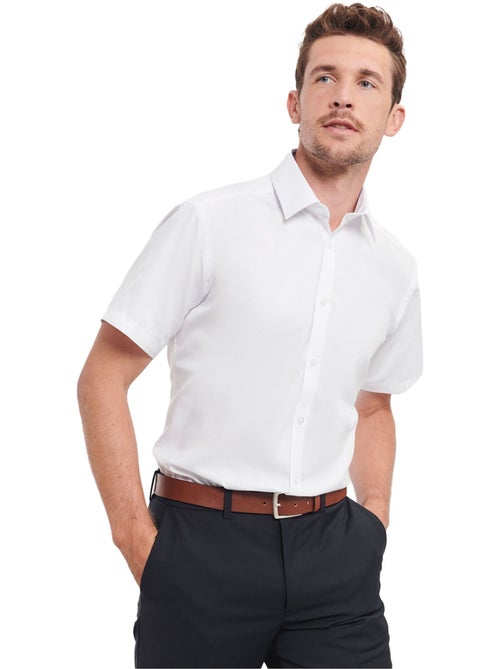 Russell Collection - Chemise manches courtes motif/style uni - Kiabi Russell Collection - Chemise manches courtes motif/style uni - Kiabi