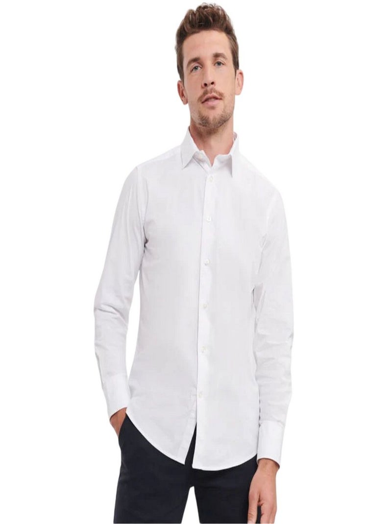 Russell Collection - Chemise manches longues Blanc - Kiabi