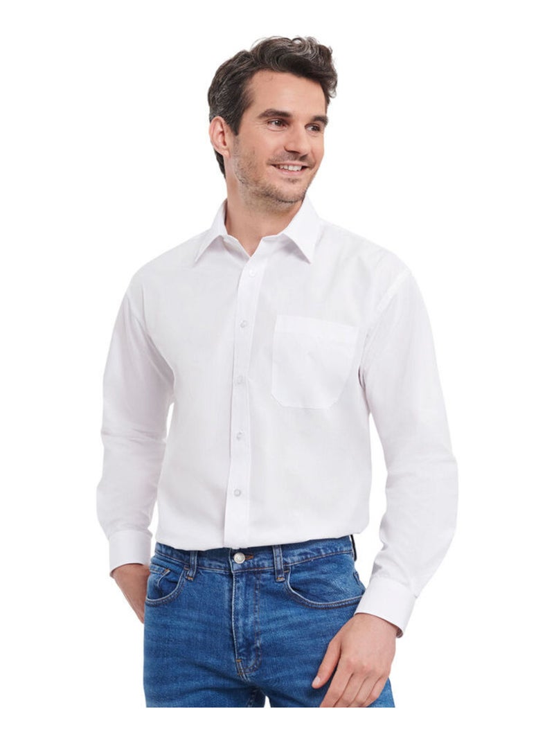 Russell Collection - Chemise manches longues Blanc - Kiabi
