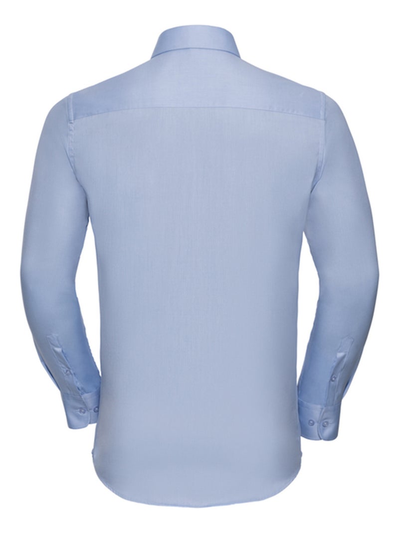 Russell Collection - Chemise manches longues Bleu clair - Kiabi