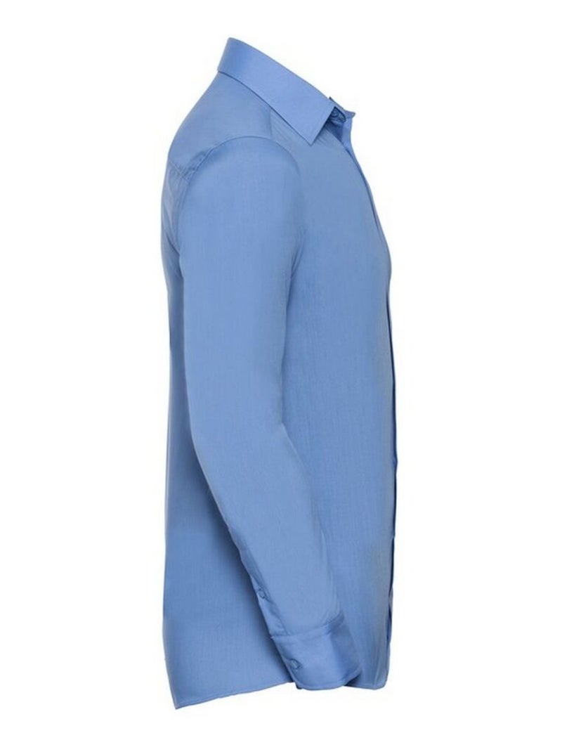 Russell Collection - Chemise manches longues Bleu - Kiabi
