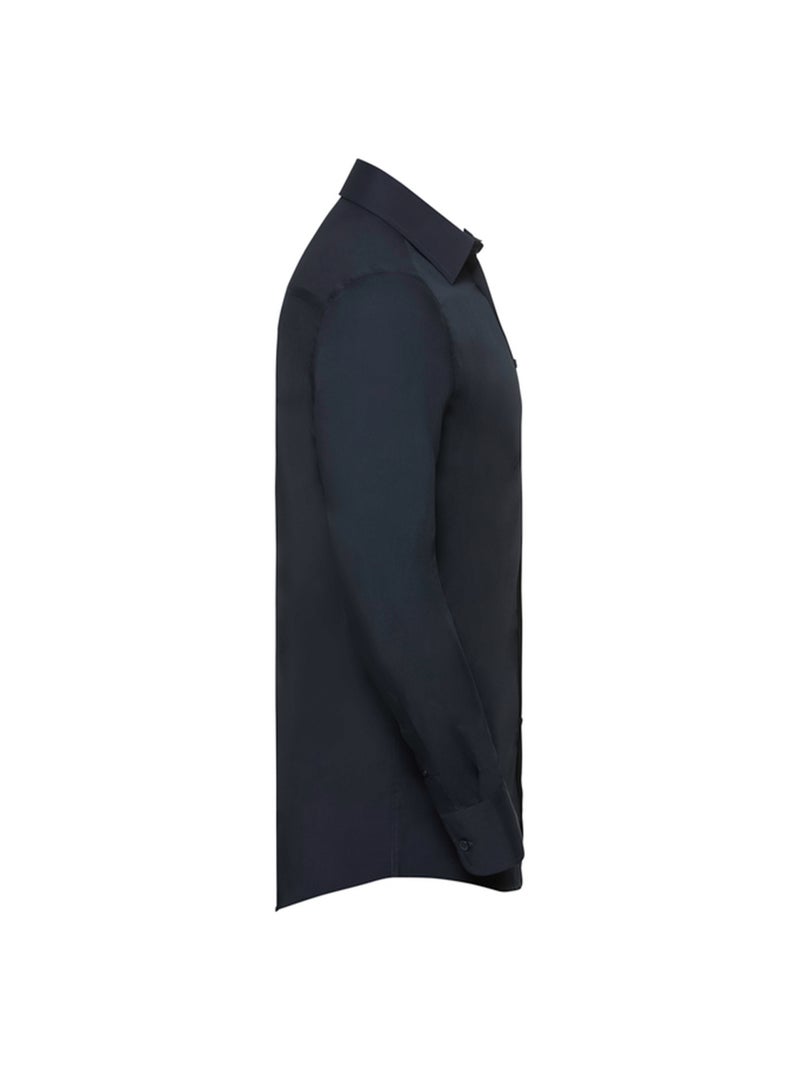 Russell Collection - Chemise manches longues Bleu marine - Kiabi