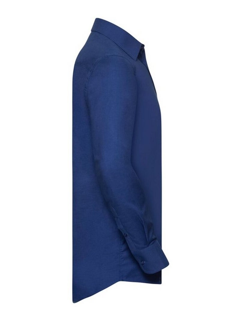 Russell Collection - Chemise manches longues Bleu roi - Kiabi