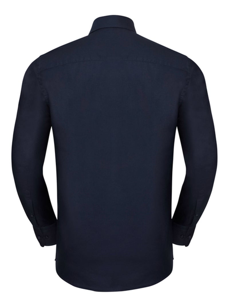 Russell Collection - Chemise manches longues Bleu roi - Kiabi