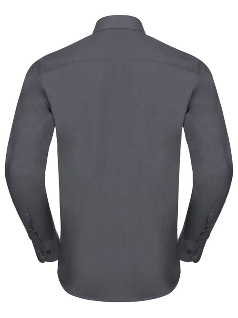 Russell Collection - Chemise manches longues Gris foncé - Kiabi