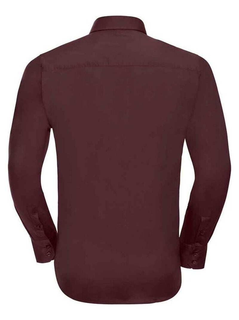 Russell Collection - Chemise manches longues Marron tabac - Kiabi