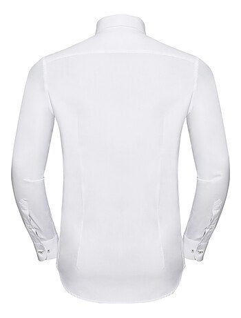 Russell Collection - Chemise manches longues motif/style Contrasté