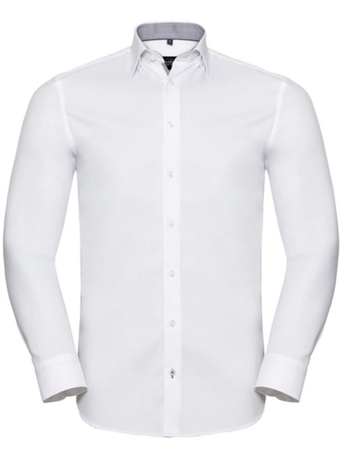 Russell Collection - Chemise manches longues motif/style Contrasté - Kiabi