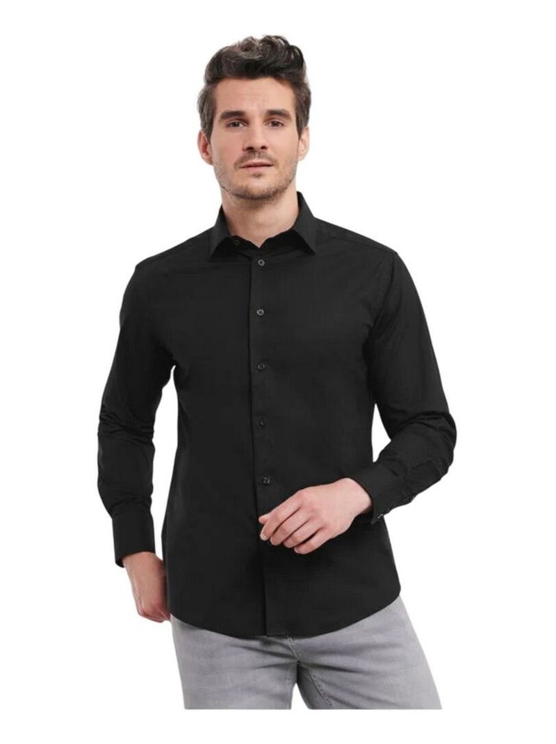 Russell Collection - Chemise manches longues Noir - Kiabi