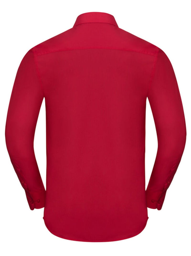 Russell Collection - Chemise manches longues Rouge tomate - Kiabi
