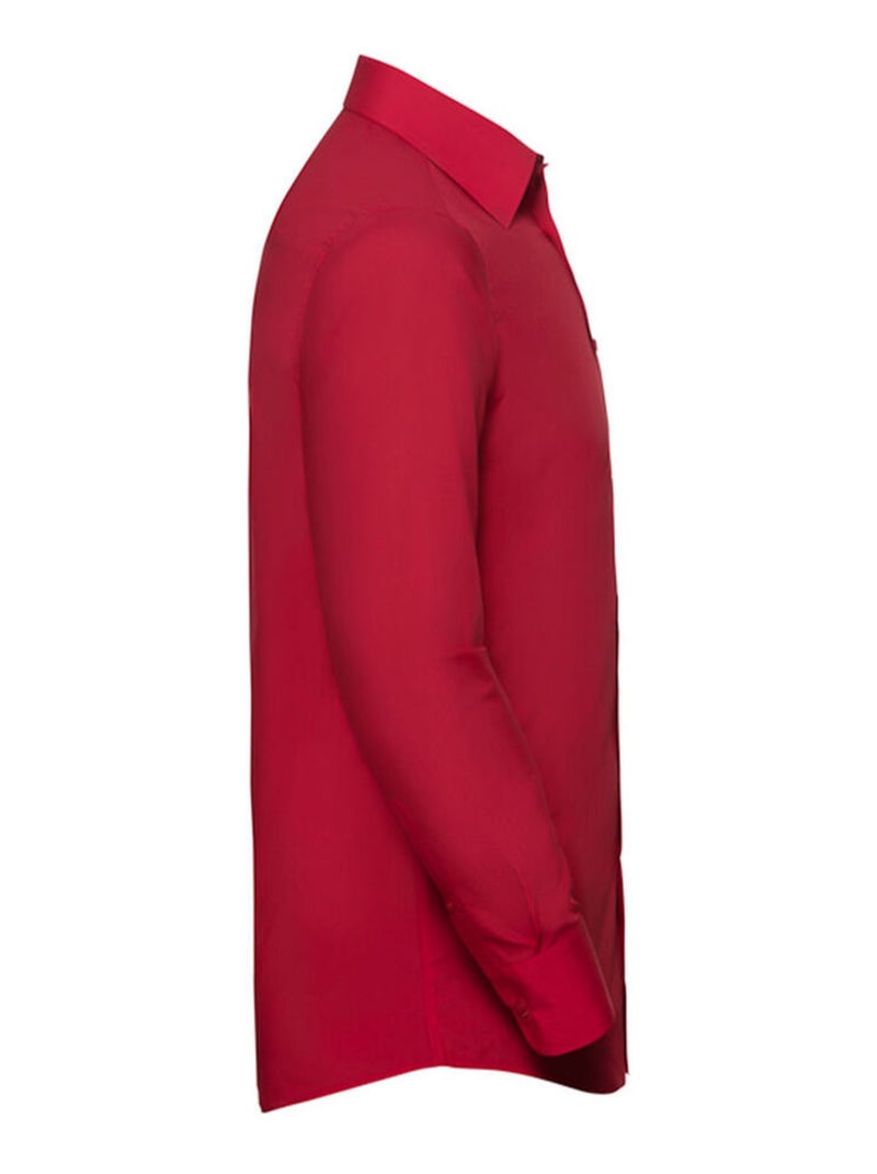 Russell Collection - Chemise manches longues Rouge tomate - Kiabi