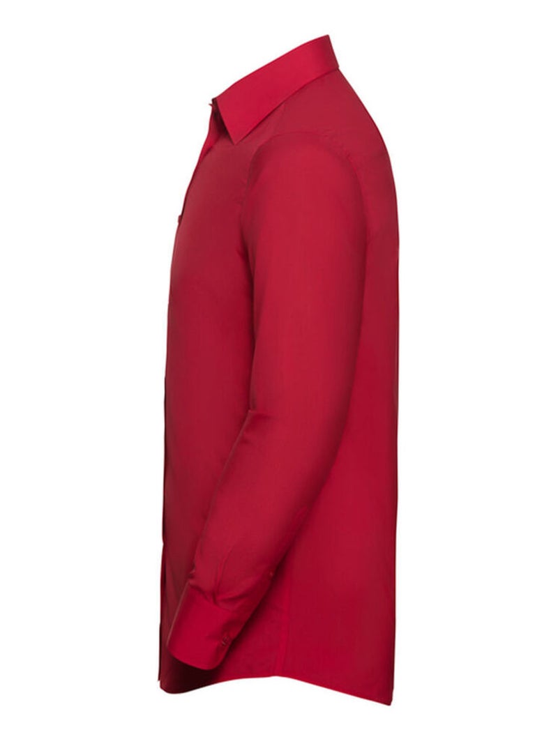 Russell Collection - Chemise manches longues Rouge tomate - Kiabi