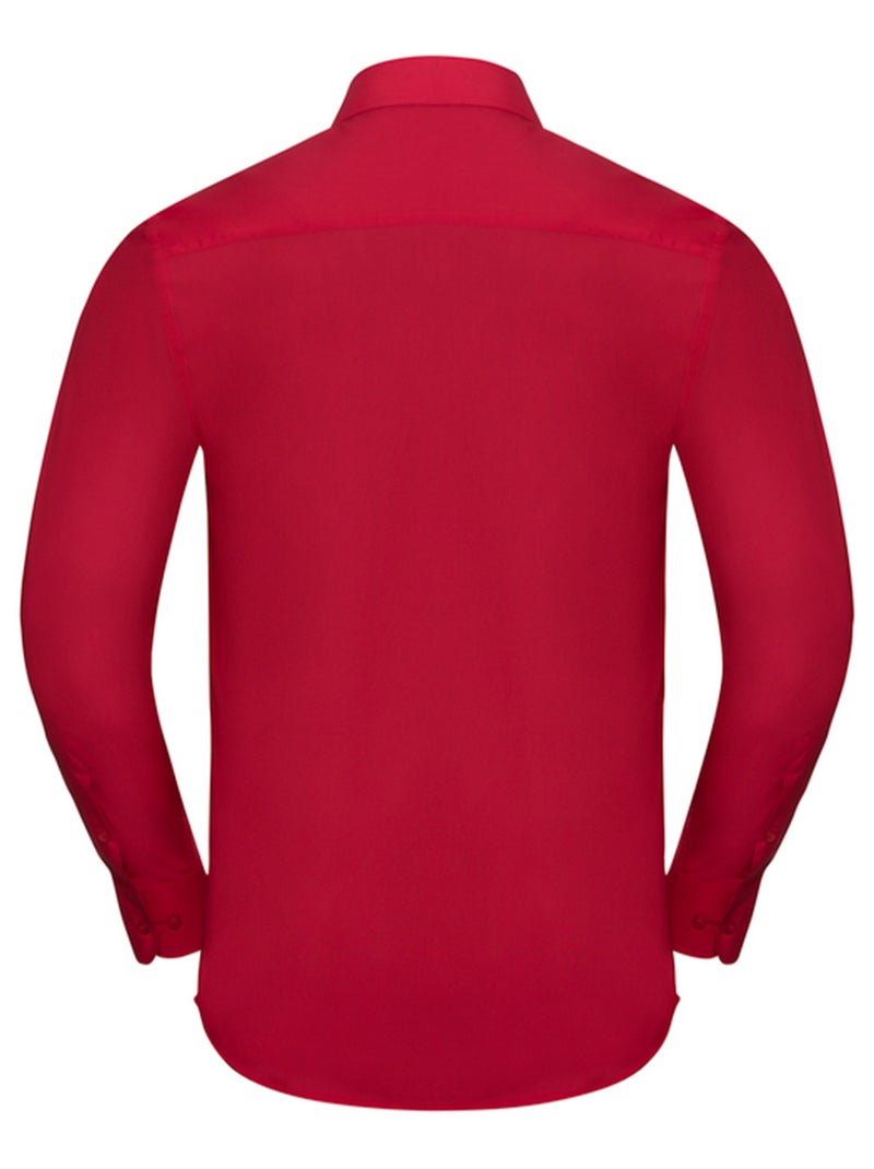 Russell Collection - Chemise manches longues Rouge tomate - Kiabi