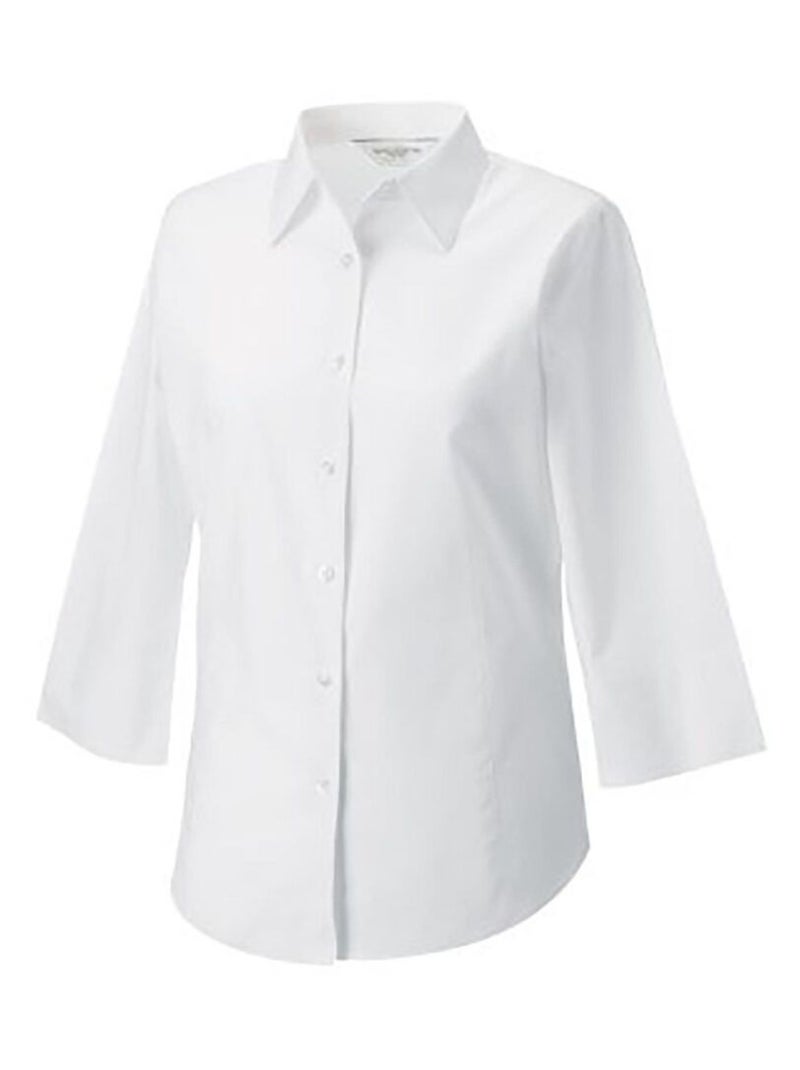 Russell Collection - Chemisier à manches 3/4 Blanc - Kiabi