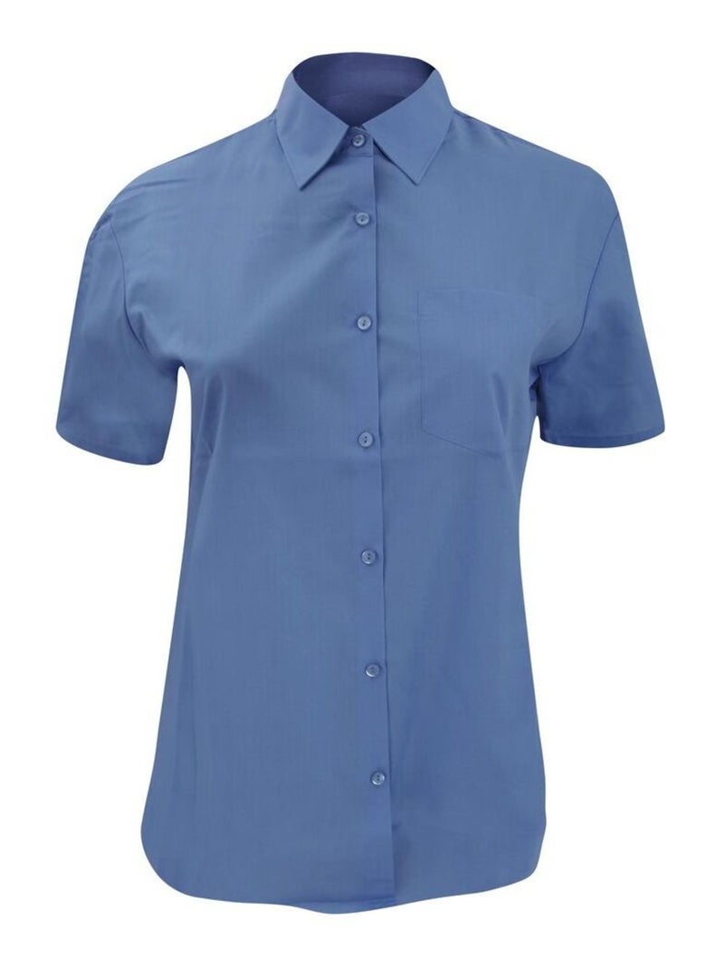 Russell Collection - Chemisier à manches courtes Bleu clair - Kiabi