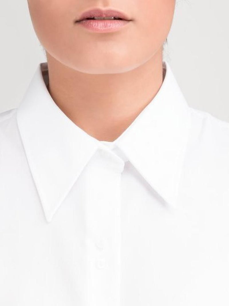 Russell Collection - Chemisier à manches courtes sans repassage Blanc - Kiabi