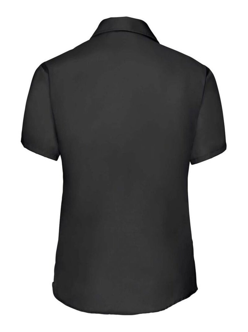 Russell Collection - Chemisier à manches courtes sans repassage Noir - Kiabi