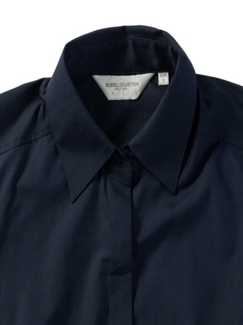 Russell Collection - Chemisier à manches longues en popeline - Kiabi