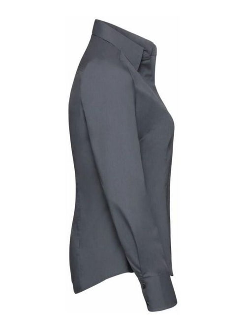 Russell Collection - Chemisier à manches longues en popeline - Kiabi