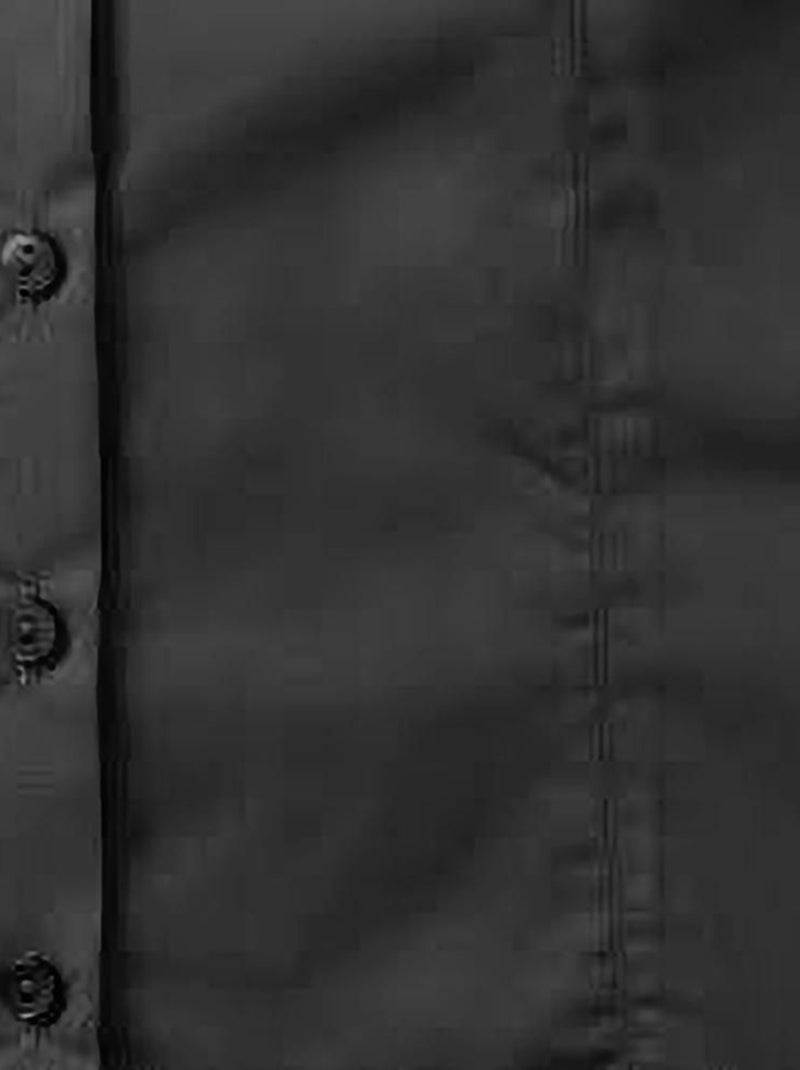 Russell Collection - Chemisier à manches longues en popeline Noir - Kiabi