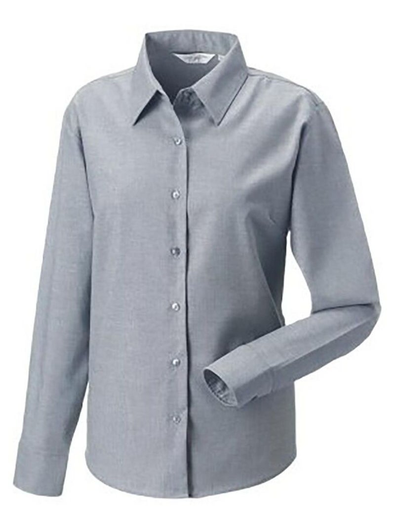 Russell Collection - Chemisier à manches longues Gris Argenté - Kiabi