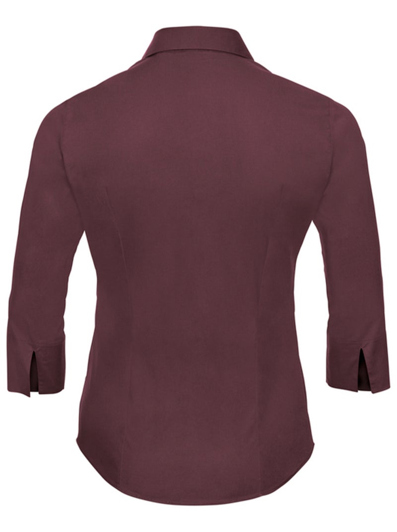Russell Collection - Chemisier manches ¾ Marron tabac - Kiabi